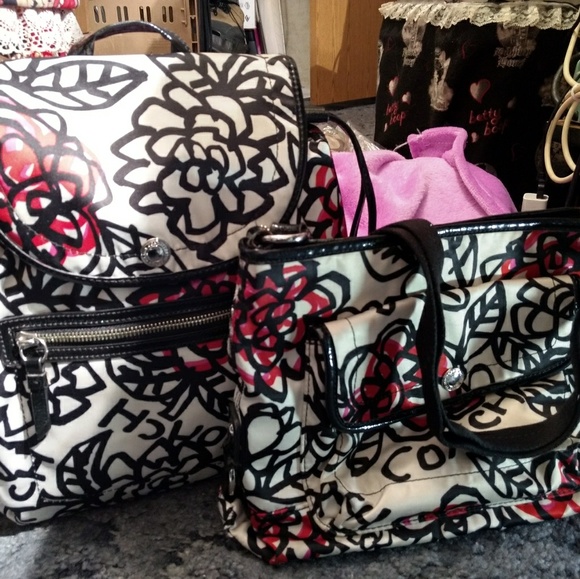 Coach Handbags - 2 piece set of *RARE* Coach Floral Graffiti bags
